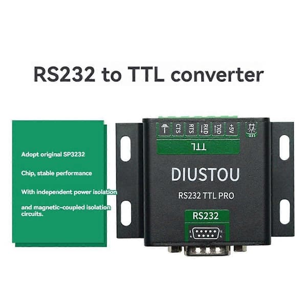 RS232 til TTL Isoleret Konverter Seriel Port Modul Ttl til 232 Interface Konverteringsmodul-Perfet