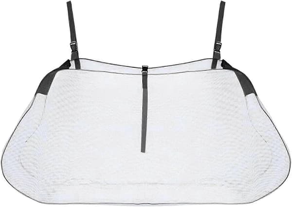 Pool Float Nätförvaringsväska, Mesh Pool leksaksväska, leksaksförvaring för Pool, Pool Float Nätförvaringsväska med justerbara remmar, Vikbar Pool Float-Perfet Black