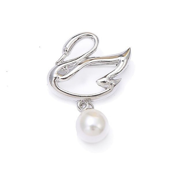 Metal Pearl Pendant Broche Simple Atmosphere Tøj Hat Decora - Perfet A13