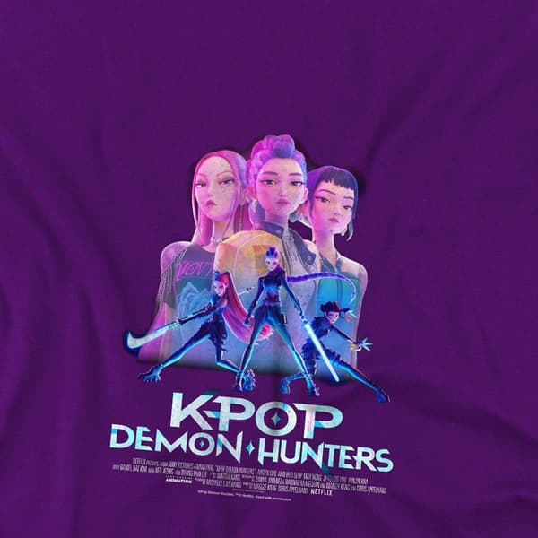 K-Pop Devil Hunter Barn/Barn Huntr/X Anime T-Shirt-Perfekt Purple 9-11 Years