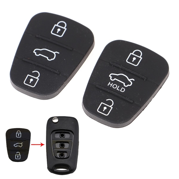 silikon 3-knapps knappsats Shell Ersättningsnyckel för Hyundai Kia - Perfet A