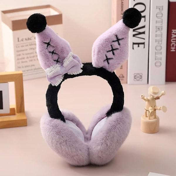 Sanrio Winter New Cartoon Kuromi Øreklokke Komfortabel Varm Utendørs Vindtette Multi Kuromi Ears Kawaii Fashion Øreklokker - Perfet D