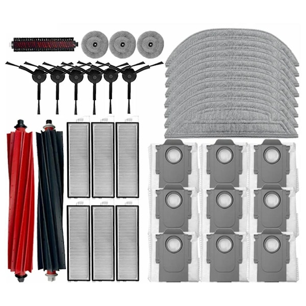 for S8 MaxV Ultra Robot Vacuum Tilbehør Hoved Sidebørster Mopp Kluter HEPA Filtre Reservedeler-Perfet