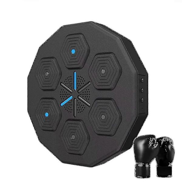 Musikboxningsmaskin för hemmet, väggmontering, elektronisk smart fokus, smidighetsträning, digital boxningsväggmål, slagkuddar och handskar - Perfekt