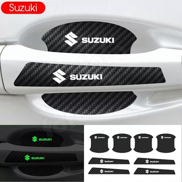 8 st Luminous Dörrskålsdekaler Hög Stretchbar Skålsdekal Passar För-Perfekt 1 Suzuki