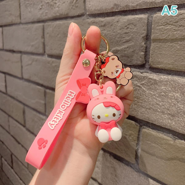 Luova uusi Sanrio Animal Series avaimenperä taskuriipus - täydellinen A5