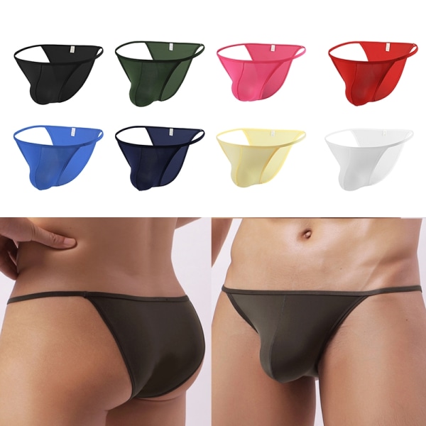 Erotisk Mini Thong Mænds Sexy Underbukser Lav Talje T-Back Underwear - Perfekt A7