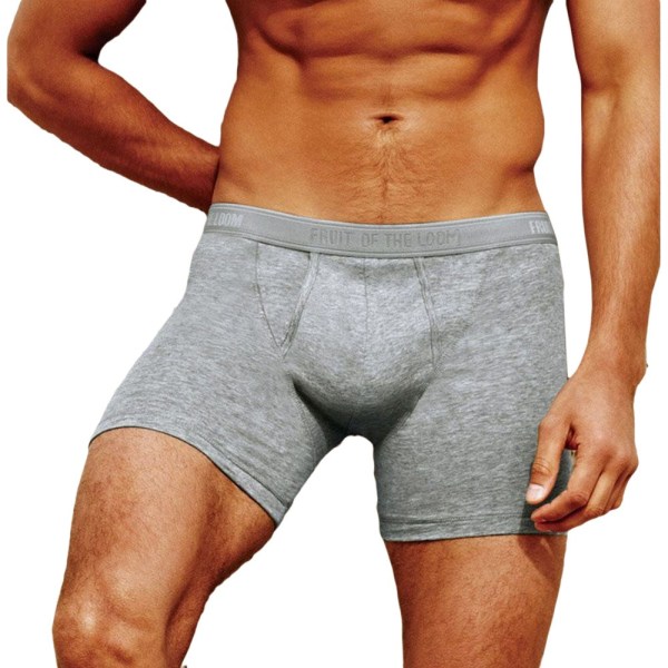 Fruit Of The Loom miesten klassiset boxer (2 kpl) boxer - Perfet Light Grey Marl XL