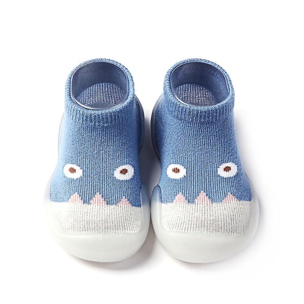 Viisivarpaiset tossut sukat kengät luistamattomat sisätiloissa puhdasta puuvillaa ohut - Perfet blue 22-23