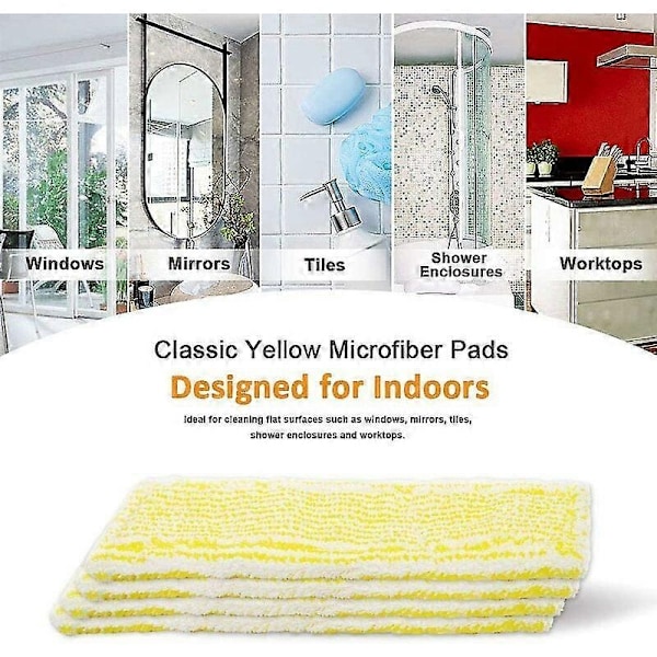 XHX Mikrokuituliinasetti 4 kpl Karcher Wv 2 Plus N, Wv 2 Premium, Wv 5 Plus N, Wv 5 Premium, Wv6 Plus Ikkunapesurille - Täydellinen