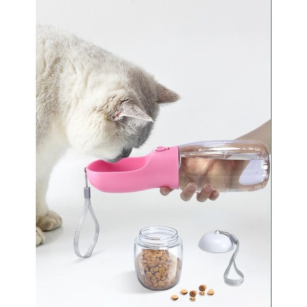 Bærbar kæledyr udendørs servering Vandkop Vandflaske til katte og hunde Vandmadkop Stor kapacitet Rejsekop til kæledyr - Perfet