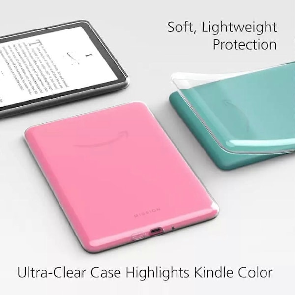 til Kindle Paperwhite 12. 7 tommer 2024 Gennemsigtigt Etui til Kindle colorsoft Blødt Cover til Kindle PaperWhite 6 7 2024-Perfekt