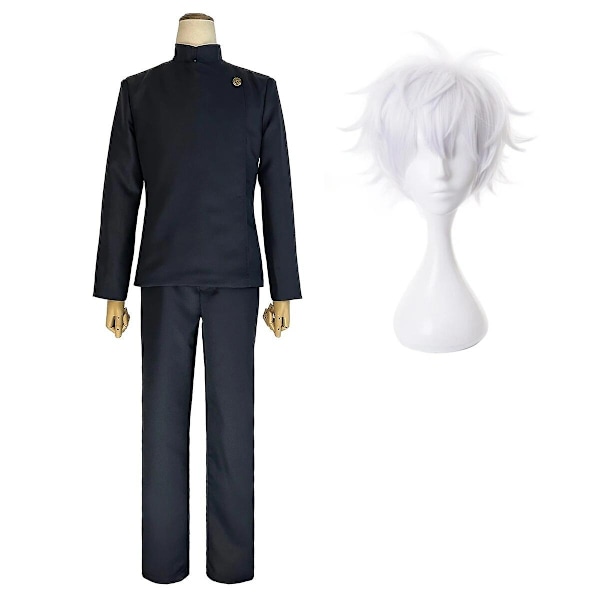 Holoun Jujutsu Kaisen Anime Suguru Geto Satoru Gojo Itadori Yuji Nanami Kento Inumaki Toge Yuta Okkotsu Cosplay Kostym Peruk Xxs-2xl-Perfekt Satoru Costume Wig S
