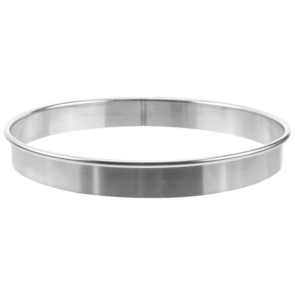 Pizzaform Ring Pizza Sauseringsring Hjemmebrukere 9 Tommer Sølvfarge Baking 1-pakning-Perfet