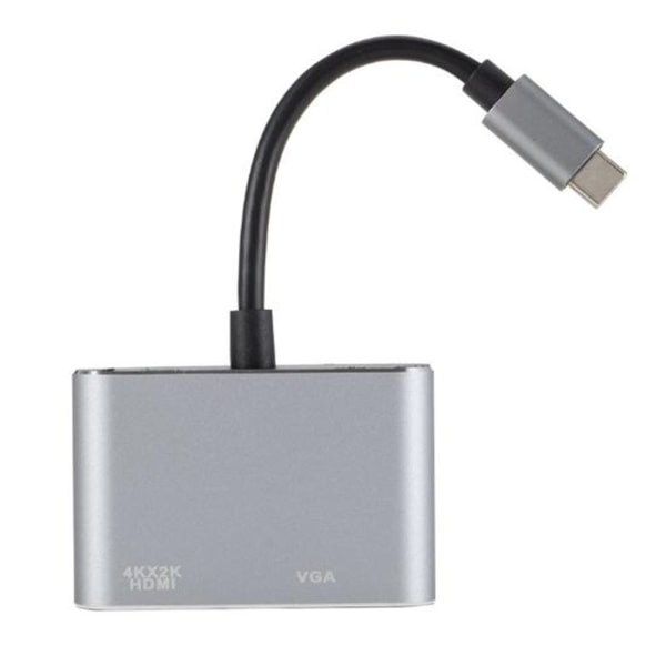 USB 3.1 Typ C till VGA Multiport Adapter USB C till HDMI 4K UHD - Perfet