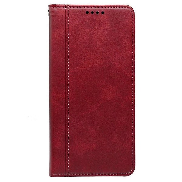 Kompatibelt med Nothing Phone (3a) Fodral Dold Magnetisk Stängning Kalvtextur Läder Telefonskal - Röd-Perfet Red