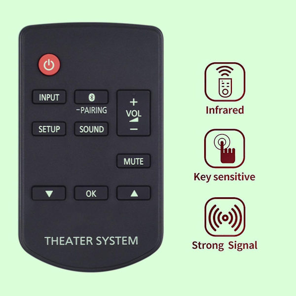 Home för Smart Theater System Player Fjärrkontroll för Panasonic N2qayc000098 - Perfet