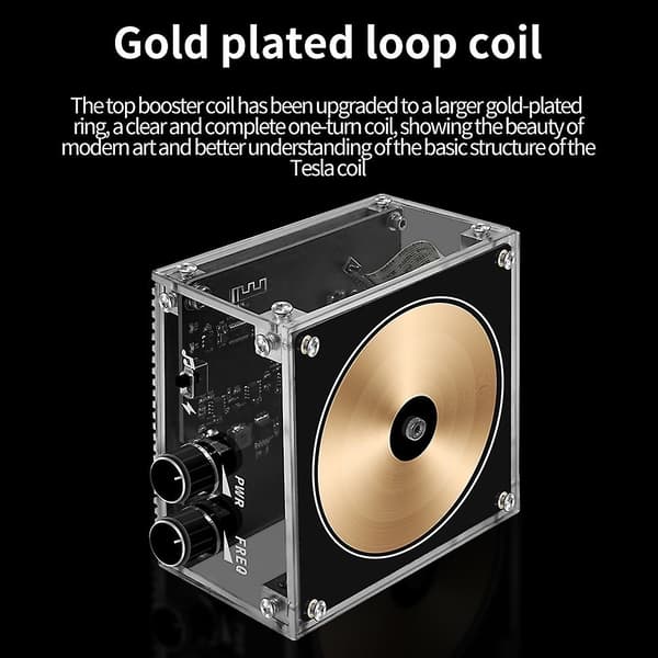 BT Version Multifunktionell Elektronik Mobiltelefon Tesla Spole Modul Artificiell Blixt Elektrisk-Perfekt UK Plug