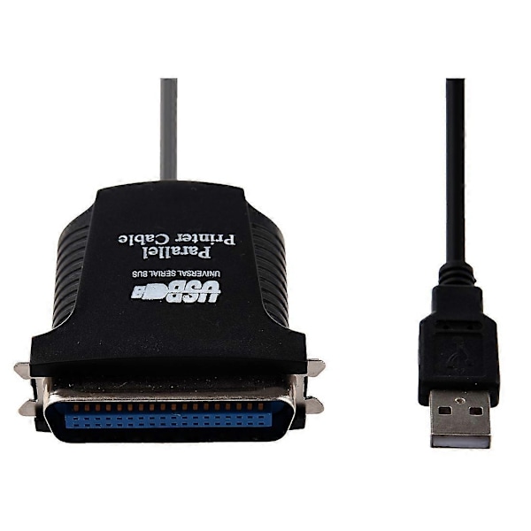 USB skriver parallellport 36-pin hann konverteringskabel Svart-Perfet