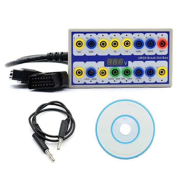 Auto Bil OBD2 Break Out Box OBD2 Breakout Box OBD OBDII Protokolldetektor Diagnostisk Anslutning Dete-Perfet