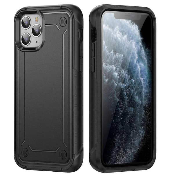 Støtsikkert telefondeksel kompatibelt med iPhone 11 Pro Max-Perfet Black