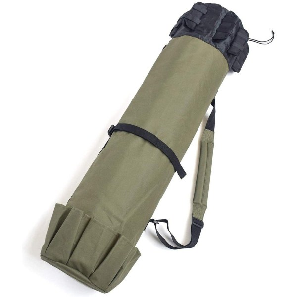 Fiskestangstaske Canvas Organizer Rejse Fiskestang Taske - Perfet