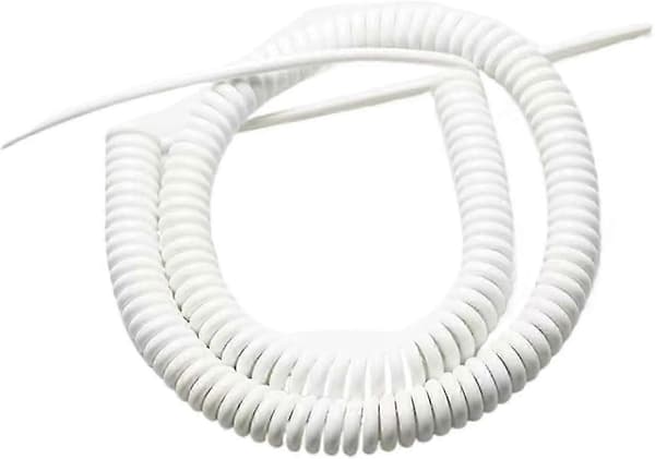 Spiralkabel, spiralkabel, 3 kärnor expanderbar spiralkabel vit 15AWG 5 meter - Perfekt