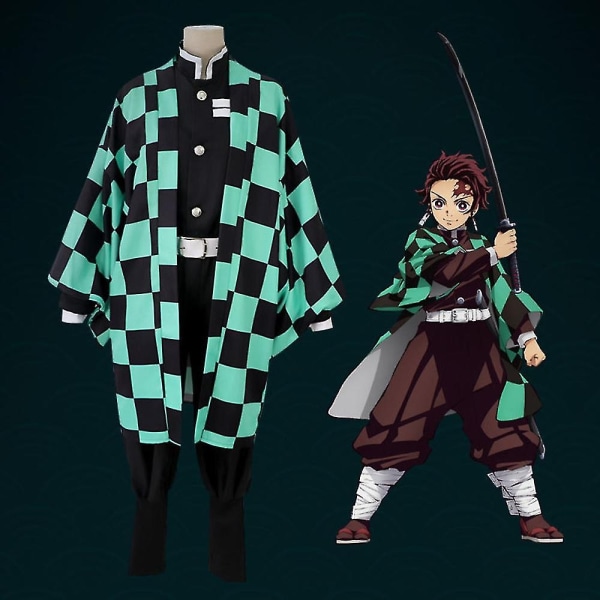 Lasten Demon Slayer -animaatio Cosplay- set zy - Perfet 5-6 Years Kamado Tanjirou