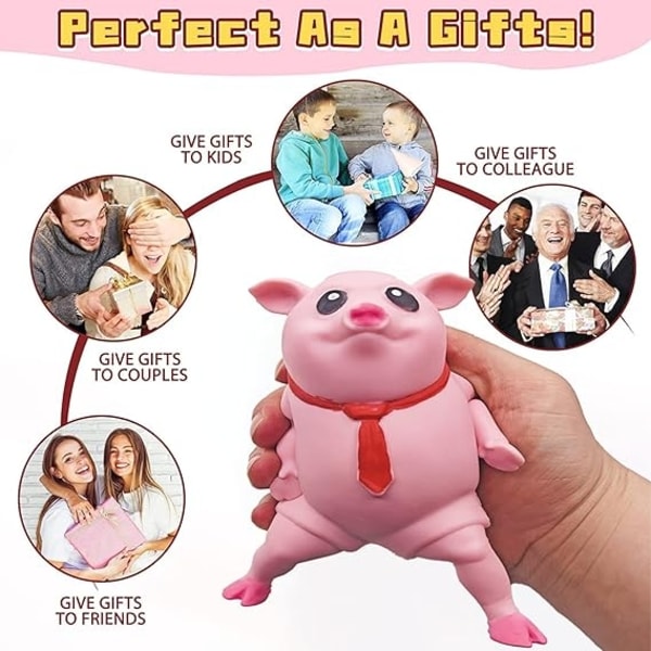 Squishy Toy Pink Pig Squishy Lahjat lapsille Aikuiset Juhlalahjat Lapsille  Söpöt Hauskat Helpotuslelut Helpotuslelut Naisille Miehille Lapset - Perfet  5f9f | Fyndiq
