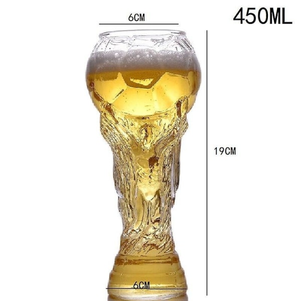 World Cup Design Öl Glas Fotbollsspel Crystal Mugg - Perfet