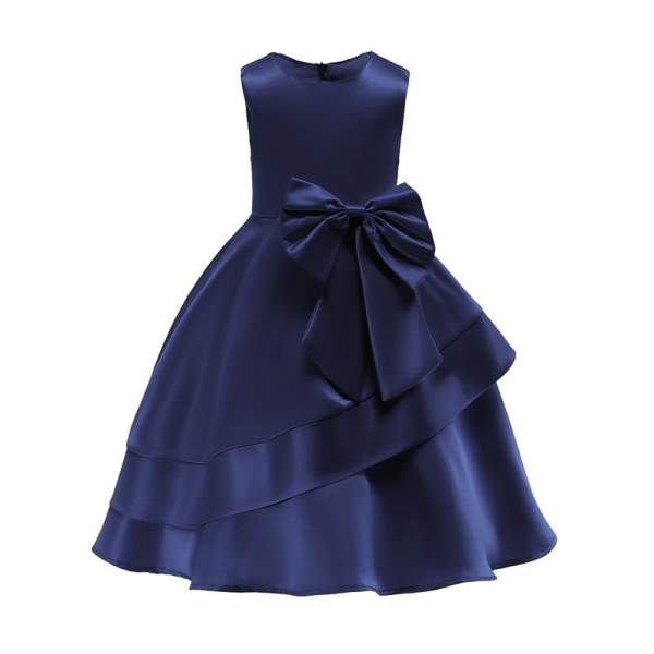 Kid Girl -hihaton juhlamekko isolla - Perfet darkblue 5-6Years