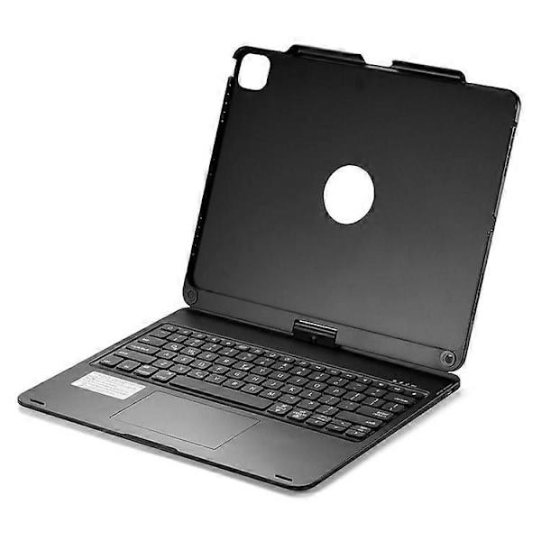 Kompatibel med iPad Air 13 (2024) / iPad Pro 12.9 (2022) / (2021) / (2020) / (2018) Trackpad Bakgrunnsbelyst Tastatur med Tablet Case-Perfet Black