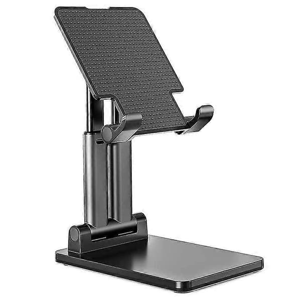 Dubbel Pol Fällbart Tabletstativ, justerbar Höjd Kompatibel med Ipad Pro Stativ Utdragbart Solid Bordsstativ-Perfekt