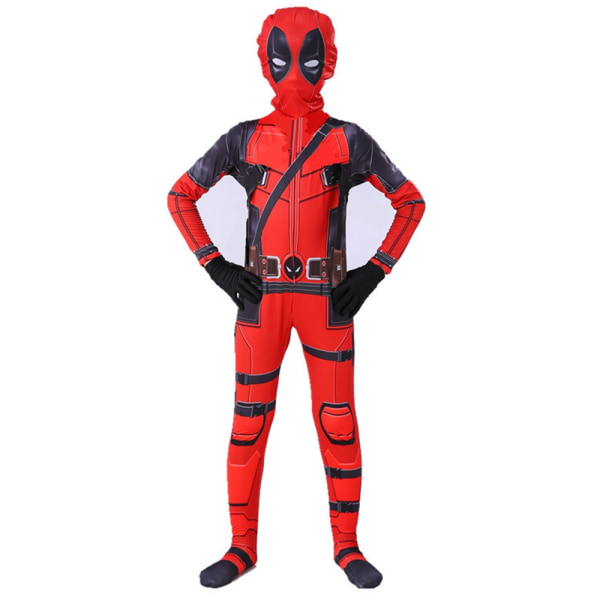 Halloween Cosplay Superhero Deadpool -asu Kids Fancy Party - Perfet