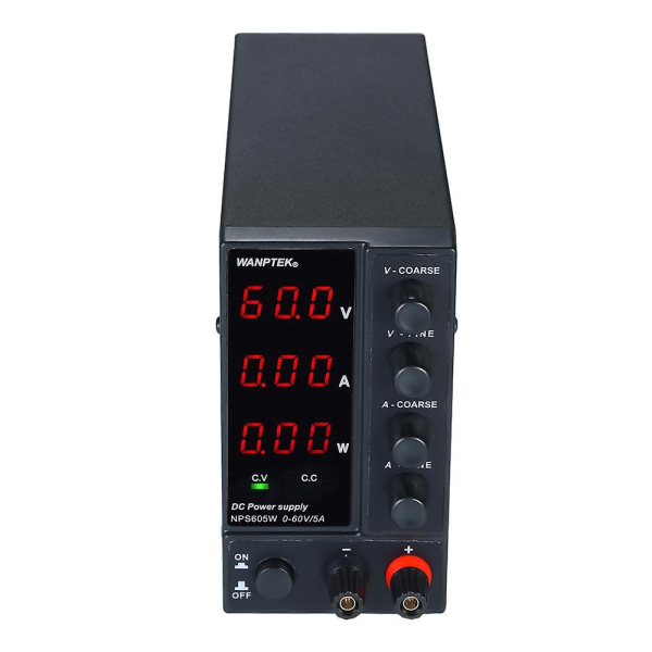 Nps605w​​0-60v 0-5a Switching DC Power Supply 3-sifret skjerm LED Høypresisjon Justerbar Mini Power Supply AC 115v/230v 50/60hz Spenning og strøm