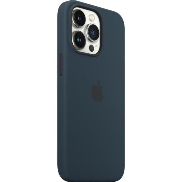 Silikonebeskyttelsescover til iPhone 13, understøtter MagSafe (mørkeblå) iPhone 13