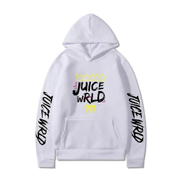 Rapper Juice Wrld 999 O-Neck Genser Menn/Kvinner Mote Langermet Vår Høst Hettegensere Genser Hip hop topper Pullover-Perfet white S