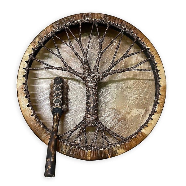 Tree Of Life Shaman Drum Käsintehty siperialainen rumpu käsityö