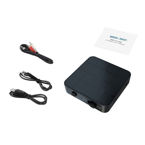 Bluetooth 5.0 lydsender og -mottaker 3,5 mm Jack RCA Trådløs - Perfet