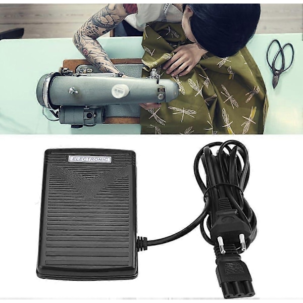 Symaskin fotpedal, symaskin fotpedal med ledning kompatibel med hjemmesøm, kompatibel med Singer-Perfet