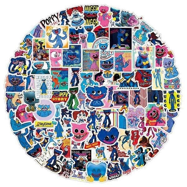100 stk. Poppy Playtime-klistremerker - Perfekt