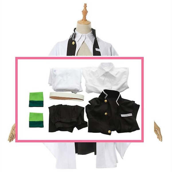 Adult Kids Demon Slayer Kimetsu No Yaiba Anime Kimono Kanroji Mitsuri Cosplay-asu Halloween-vaatteet - Perfet S Kimetsu Suit