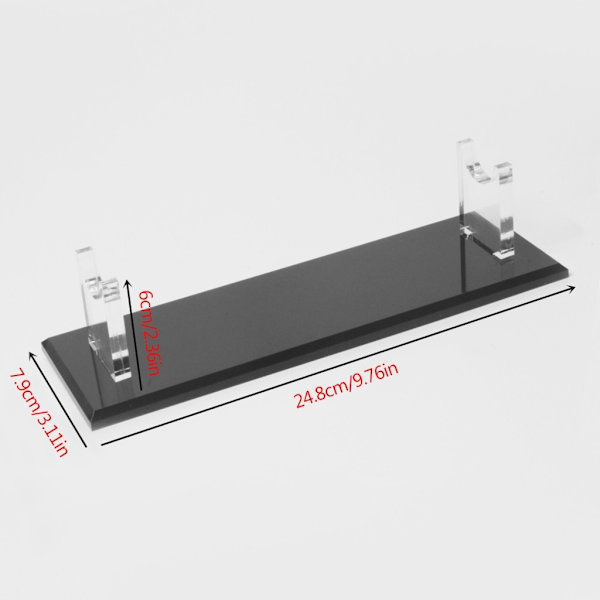 Desktop Lightsaber Stand Akryl Display Rack Lightsaber Display Hållare Swords Collection Stand för bordsdekorationer - Perfet Black