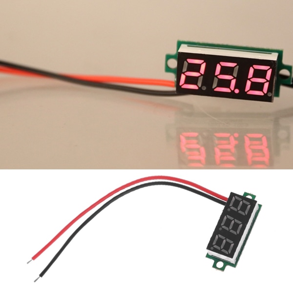Digitaalinen lämpömittarimoduuli 0,28" LED-näyttö sopii DS18B20 lämpötila-anturiin