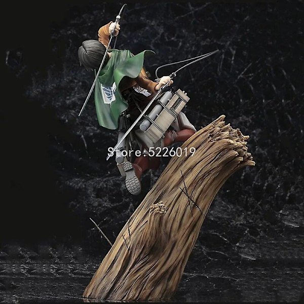 Attack On Titan Anime Figur Artfx J Action Figur Rival Figur 417# 375# Eren Yeager 390# Levi Figurine Toys- Perfet 417 No Retail Box