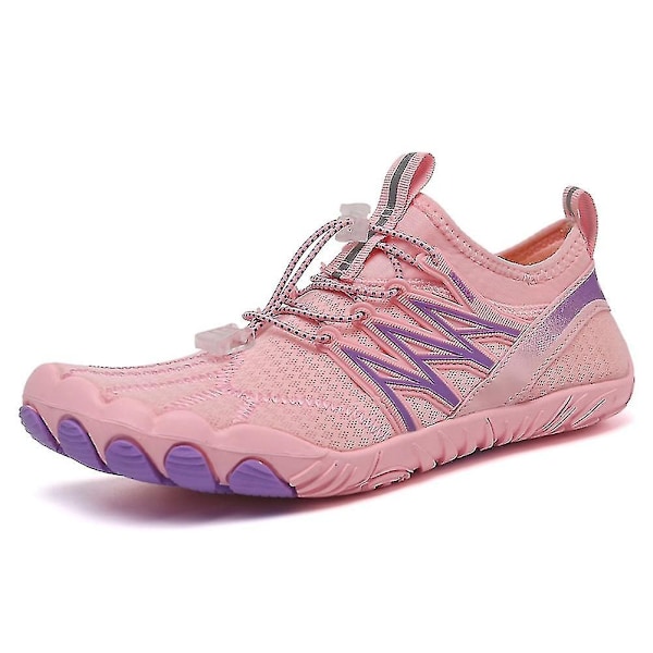 Vann-sko for menn og kvinner - Hurtigtørkende vannsportsko - Aquashoes for svømming, surfing, strand og basseng - Perfekt Pink 37