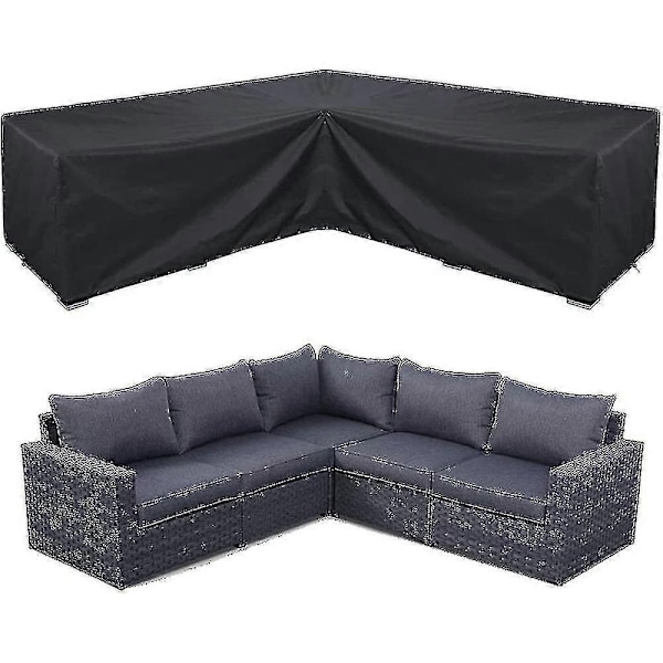 Vedenpitävä kulmasohvan suojus ulkokäyttöön, kestävä puutarhakalusteiden suojus - Perfet 320*320*80cm