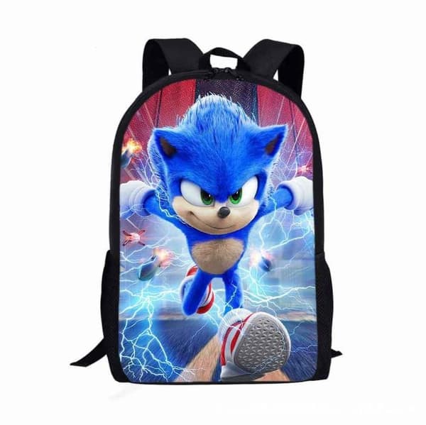 Sonic Rygsæk Børn Studerende Skoletaske Laptop Taske - Perfekt #5
