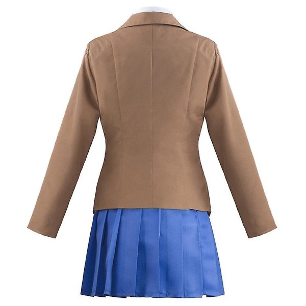 Anime Doki Litteraturklubb Monika Cosplay Sayori Yuri Natsuki Cosplaydräkt Skolflicka Damer - Perfet