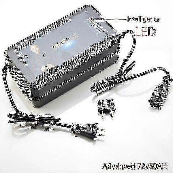 48v 60v 72v 96v 50ah 60ah Intelligent oplader til blybatteri Kompatibel med elektriske trehjulede køretøjer, cykler, scootere, ATV Go Kart-Perfet Advanced 72v50AH